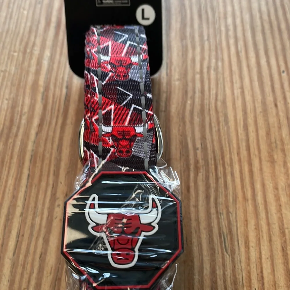 NBA Lab Dog Leash Chicago Bulls Design Large NWT